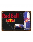 Ice Cold Soft Drink Red Bull Metal Tin Signs fajne napojów Redbull plakat Pub Bar Home Cafe Shop restauracji dekoracje ścienne