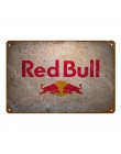 Ice Cold Soft Drink Red Bull Metal Tin Signs fajne napojów Redbull plakat Pub Bar Home Cafe Shop restauracji dekoracje ścienne