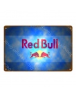 Ice Cold Soft Drink Red Bull Metal Tin Signs fajne napojów Redbull plakat Pub Bar Home Cafe Shop restauracji dekoracje ścienne