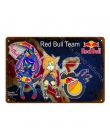 Ice Cold Soft Drink Red Bull Metal Tin Signs fajne napojów Redbull plakat Pub Bar Home Cafe Shop restauracji dekoracje ścienne