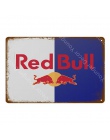 Ice Cold Soft Drink Red Bull Metal Tin Signs fajne napojów Redbull plakat Pub Bar Home Cafe Shop restauracji dekoracje ścienne