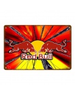 Ice Cold Soft Drink Red Bull Metal Tin Signs fajne napojów Redbull plakat Pub Bar Home Cafe Shop restauracji dekoracje ścienne