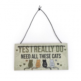 1 PC śliczne koty wiszące tablice sypialnia prezenty Funny nowość boże narodzenie prezent urodzinowy dla miłośnika zwierząt domo