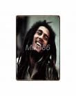 [Mike86] Bob Marley muzyka metalowa plakietka emaliowana wystrój pokoju ścienne w stylu Vintage rzemiosła dla domu Pub 20*30 CM 