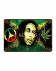 [Mike86] Bob Marley muzyka metalowa plakietka emaliowana wystrój pokoju ścienne w stylu Vintage rzemiosła dla domu Pub 20*30 CM 