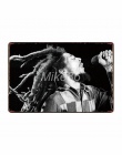 [Mike86] Bob Marley muzyka metalowa plakietka emaliowana wystrój pokoju ścienne w stylu Vintage rzemiosła dla domu Pub 20*30 CM 