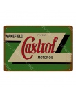 Wakefield Castrol olej silnikowy metalowe plakietki emaliowane tablica dekoracyjna w stylu Vintage plakat artystyczny malarstwo 