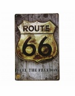 DL-matka drodze -- ROUTE 66 retro malarstwo nostalgiczne pamiątki metalowe rzemiosło dekoracji domu