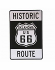 DL-matka drodze -- ROUTE 66 retro malarstwo nostalgiczne pamiątki metalowe rzemiosło dekoracji domu