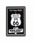 DL-matka drodze -- ROUTE 66 retro malarstwo nostalgiczne pamiątki metalowe rzemiosło dekoracji domu