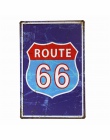 DL-matka drodze -- ROUTE 66 retro malarstwo nostalgiczne pamiątki metalowe rzemiosło dekoracji domu