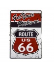 DL-matka drodze -- ROUTE 66 retro malarstwo nostalgiczne pamiątki metalowe rzemiosło dekoracji domu