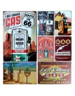 Stacja benzynowa Route 66 Vintage Home Decor plakietka emaliowana 8 "x 12" metalowy znak Bar/Pub dekoracje ścienne metalowe tabl