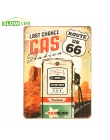 Stacja benzynowa Route 66 Vintage Home Decor plakietka emaliowana 8 "x 12" metalowy znak Bar/Pub dekoracje ścienne metalowe tabl