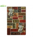 Stacja benzynowa Route 66 Vintage Home Decor plakietka emaliowana 8 "x 12" metalowy znak Bar/Pub dekoracje ścienne metalowe tabl