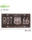 Stacja benzynowa Route 66 Vintage Home Decor plakietka emaliowana 8 "x 12" metalowy znak Bar/Pub dekoracje ścienne metalowe tabl