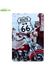 Stacja benzynowa Route 66 Vintage Home Decor plakietka emaliowana 8 "x 12" metalowy znak Bar/Pub dekoracje ścienne metalowe tabl