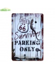 Stacja benzynowa Route 66 Vintage Home Decor plakietka emaliowana 8 "x 12" metalowy znak Bar/Pub dekoracje ścienne metalowe tabl