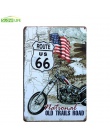 Stacja benzynowa Route 66 Vintage Home Decor plakietka emaliowana 8 "x 12" metalowy znak Bar/Pub dekoracje ścienne metalowe tabl