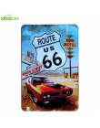 Stacja benzynowa Route 66 Vintage Home Decor plakietka emaliowana 8 "x 12" metalowy znak Bar/Pub dekoracje ścienne metalowe tabl