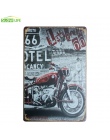 Stacja benzynowa Route 66 Vintage Home Decor plakietka emaliowana 8 "x 12" metalowy znak Bar/Pub dekoracje ścienne metalowe tabl