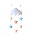 Chmura gwiazda serce wiszące ozdoby dla dzieci pokój dekoracji domu DIY czuł draperie Nordic dekoracja pokoju dla dzieci VQW3903
