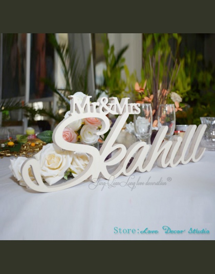 Pan i pani ostatnie nazwa tabeli znak spersonalizowany znak ślubu pan i pani poseł znak dekoracje ślubne