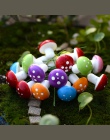 20 sztuk czerwony/multi-kolorowe pianki grzyby miniatury bajki ogród DIY butelka krajobraz dekoracyjne grzyby rysunek dekoracyjn