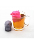 1 Pc Hippo do herbaty w kształcie zaparzaczem silikonowy wielokrotnego użytku sitko do herbaty kawy zioła filtr puste torebki he