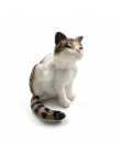 1 pc gry kot figurka miniaturowe realistyczne kotek zwierząt dekoracji mini bajki ogród Cartoon statua rzemiosło domu samochód d