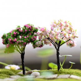 9 style Mini drzewo bajki dekoracje ogrodowe miniatury krajobraz żywica rzemiosło Bonsai ogród Terrarium akcesoria darmowa wysył