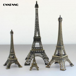 1 sztuk miniaturowe wieża eiffla paryż wieża wyposażenie domu dekoracyjne prezent Model metalowe ozdoby akcesoria do dekoracji d