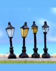 8 styl żywica rzemiosło Mini lampa światła uliczne antyczne imitacja bajki ogród domu miniaturowe Jardin Terrarium wystrój Micro