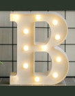 Świecące LED list, noc, lekki alfabetu angielskiego numer lampy wesele dekoracje boże narodzenie akcesoria do dekoracji domu