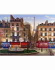 CHUNXIA oprawione obraz DIY według numerów Paris krajobraz akrylowe malarstwo nowoczesne obraz ozdobny do salonu 40x50 cm RA3369