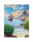 CHUNXIA oprawione obraz DIY według numerów Seascape wysłać akrylowe malarstwo nowoczesne obraz ozdobny do salonu 40x50 cm RA3039