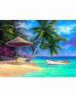CHUNXIA oprawione obraz DIY według numerów Seascape wysłać akrylowe malarstwo nowoczesne obraz ozdobny do salonu 40x50 cm RA3039