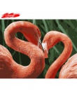 Obraz olejny numerów kwiat farba akrylowa obraz ścienny Flamingo obraz kolorowanie według numerów na płótnie Home Decor