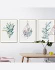 Soczyste rośliny Nordic plakat liść kaktus kwiaty Wall Art drukuj plakaty i reprodukcje na płótnie malarstwo Quadro zdjęcia bez 