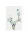 Soczyste rośliny Nordic plakat liść kaktus kwiaty Wall Art drukuj plakaty i reprodukcje na płótnie malarstwo Quadro zdjęcia bez 