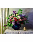 CHUNXIA oprawione obraz DIY według numerów czerwony kwiat akrylowe malarstwo nowoczesne obraz ozdobny do salonu 40x50 cm RA3367