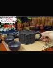 Autentyczne 4 sztuk Kung Fu zestaw herbaty [1 czajnik + 3 kubki] 360 ml smoka czajnik zaparzaczem Yixing czajniki ręcznie Zisha 