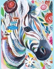BAISITE oprawione zdjęcie DIY obraz olejny numery malarstwo i kaligrafia piękne zwierzęta nowoczesny obraz ozdobny E862 40x50 cm