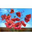 CHUNXIA oprawione obraz DIY według numerów kolorowy kwiat akrylowe malarstwo nowoczesne obraz ozdobny do salonu 40x50 cm RA3337