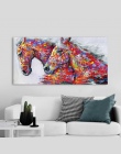Artisan Wall obraz obraz olejny na płótnie zwierząt drukuj do salonu wystrój domu dwa działa koń bez ramki