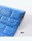 DIY samoprzylepne 3D naklejki ścienne imitujące cegły salon Decor pianka wodoodporne tapety tapety dla TV tło dla dzieci pokój
