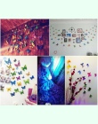 12 sztuk 3D podwójna warstwa motyl naklejki ścienne na ścianie na wystrój domu DIY motyle magnesy na lodówkę dekoracja pokoju