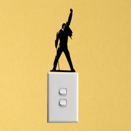 Freddie Mercury moda akcesoria do dekoracji domu winylu naklejki ścienne przełącznik naklejka 6SS0174