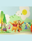 Nowy kubuś puchatek tygrysek zwierząt Cartoon winylowe przyjaciele naklejki ścienne dla dzieci pokój przedszkole klasie dekoracy