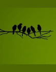 Nowy czarny ptaki na gałęzi drzewa naklejki ścienne do salonu naklejki ścienne do pokoju dla sztuki naklejki do dekoracji wnętrz